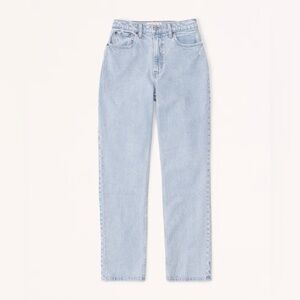 Abercrombie & Fitch Curve Love Ultra High Rise 90s Straight Jean